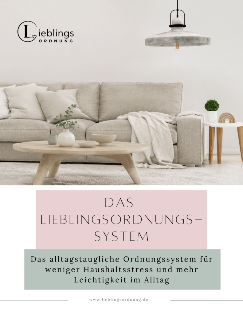 Das Lieblingsordnungssystem Haushaltsplan Putzplan weniger Mentalload mehr Ordnung